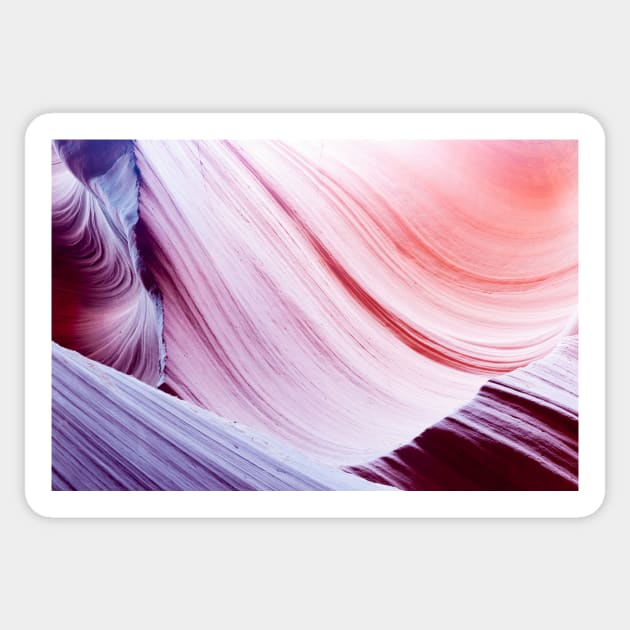 Lower Antelope Canyon textures Page Arizona USA Sticker by brians101